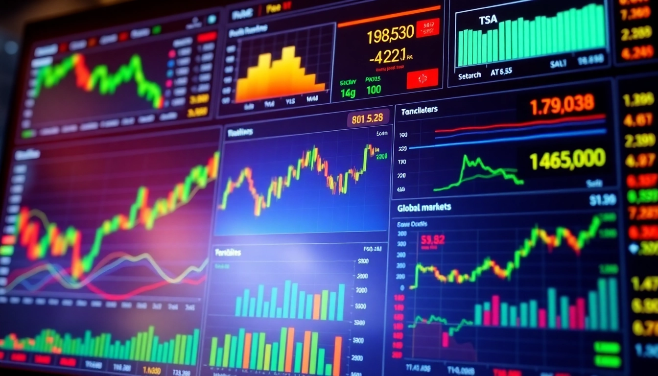 Financial Markets News UK features stock charts, gold records, and global market updates in a